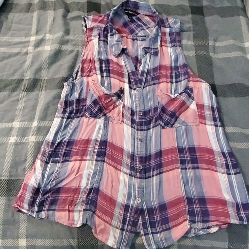 Flannel Tank top